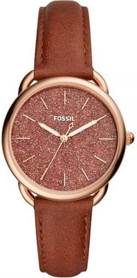 Годинники наручні жіночі FOSSIL ES4420 кварцові, шкіряний ремінець, коричневі, США
