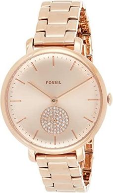 Годинники наручні жіночі FOSSIL ES4438 кварцові, на браслеті, колір рожевого золота, США