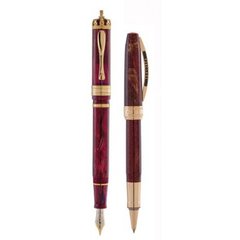 Ручка пір'яна + ролер Visconti 65460PDA55DTF 60th AN.RY JUBILEE SET IMPERIAL RUBY F