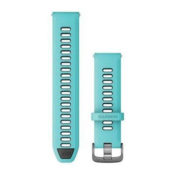 Ремінець Garmin 22 мм Aqua/Black бірюзовий, Slate застібка, силіконовий