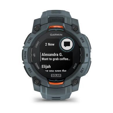 Смарт-годинник Garmin Instinct 3 (45 мм) Solar сутінкового кольору