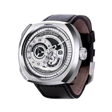 Часы наручные мужские SEVENFRIDAY SF-Q1/01, автоподзавод, Швейцария (дизайн напоминает звуковое оборудование)