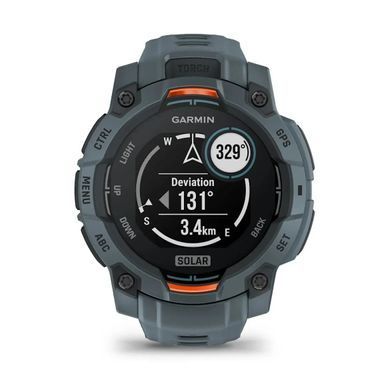 Смарт-годинник Garmin Instinct 3 (45 мм) Solar сутінкового кольору