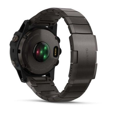 Мультиспортивний GPS-годинник Garmin Fenix 5X Plus Sapphire Carbon Gray DLC Titanium з титановим ремінцем