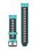 Ремінець Garmin 22 мм Aqua/Black бірюзовий, Slate застібка, силіконовий
