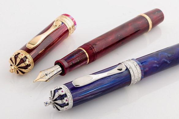 Ручка пір'яна + ролер Visconti 65460PDA55DTF 60th AN.RY JUBILEE SET IMPERIAL RUBY F