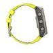 Смарт-годинник Garmin Fenix 8 &ndash; 51 мм, Solar Sapphire, титан з яскраво-жовтим/графітовим силіконовим ремінцем