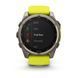 Смарт-годинник Garmin Fenix 8 &ndash; 51 мм, Solar Sapphire, титан з яскраво-жовтим/графітовим силіконовим ремінцем