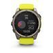 Смарт-годинник Garmin Fenix 8 &ndash; 51 мм, Solar Sapphire, титан з яскраво-жовтим/графітовим силіконовим ремінцем