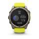 Смарт-годинник Garmin Fenix 8 &ndash; 51 мм, Solar Sapphire, титан з яскраво-жовтим/графітовим силіконовим ремінцем