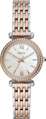 Часы наручные женские FOSSIL ES4649 кварцевые, с фианитами, цвет розового золота, США
