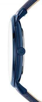 Часы наручные мужские FOSSIL FS5448 кварцевые, ремешок из кожи, синие, США