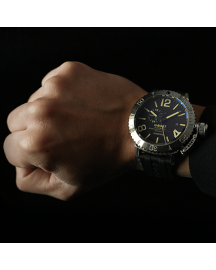 Годинник наручний чоловічий U-BOAT 9988 SOMMERSO DAMASCO RIGHT S/N:0033 - дайверський