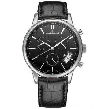 Часы наручные мужские Claude Bernard 01002 3 NIN, кварцевый хронограф, с датой и тахиметром