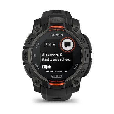 Смарт-годинник Garmin Instinct 3 (45 мм) Solar чорний