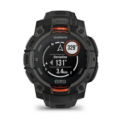 Смарт-годинник Garmin Instinct 3 (45 мм) Solar чорний
