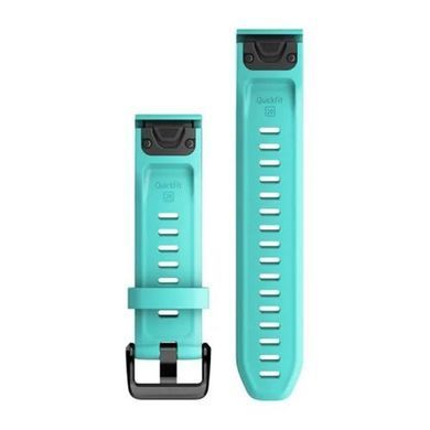Ремінець Garmin QuickFit 20 для годинників Fenix 7S/Pro/6S/5S, Epix Pro (Gen 2) | 42 мм, Instinct 2S та інших кольору морської хвилі