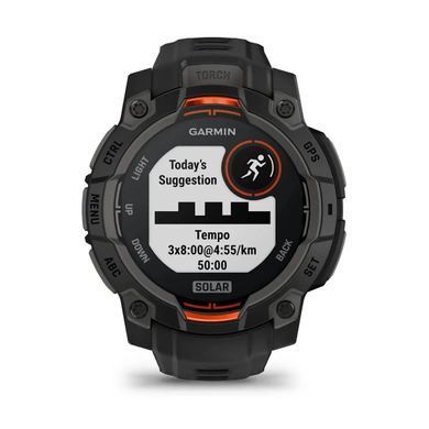 Смарт-годинник Garmin Instinct 3 (45 мм) Solar чорний
