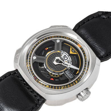 Часы наручные мужские SEVENFRIDAY SF-W1/01 с автоподзаводом, Швейцария (дизайн напоминает циркулярную пилу)