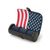 Футляр для годин Wolf з шкіри серії Navigator потрійний, оздоблення – прапор США (Великобританія)
