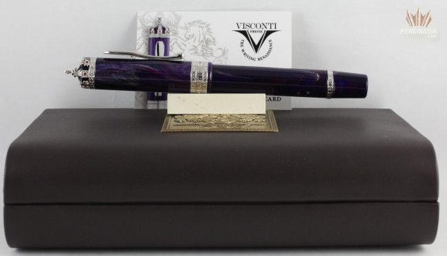 Ручка пір'яна Visconti 65361PDA55F 60th AN.RY JUBILEE ROYAL PURPLE WHITE F