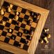 SW43B40H Manopoulos Olive Burl Chessboard 40cm with Staunton Chessmen 8