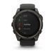 Смарт-годинник Garmin Fenix 8 &ndash; 51 мм, Solar Sapphire, титан з DLC-покриттям Carbon Gray та силіконовим ремінцем чорного/сірого кольору