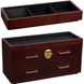 460010 + 460210 Meridian Humidor with top tray Burl (Wolf) 1