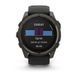 Смарт-годинник Garmin Fenix 8 &ndash; 51 мм, Solar Sapphire, титан з DLC-покриттям Carbon Gray та силіконовим ремінцем чорного/сірого кольору