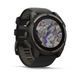 Смарт-годинник Garmin Fenix 8 &ndash; 51 мм, Solar Sapphire, титан з DLC-покриттям Carbon Gray та силіконовим ремінцем чорного/сірого кольору
