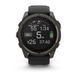 Смарт-годинник Garmin Fenix 8 &ndash; 51 мм, Solar Sapphire, титан з DLC-покриттям Carbon Gray та силіконовим ремінцем чорного/сірого кольору