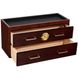 460010 + 460210 Meridian Humidor with top tray Burl (Wolf) 4