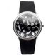 Часы наручные женские Korloff LGBD9SN кварцевые, с бриллиантами, на черном сатиновом ремешке 1