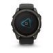 Смарт-годинник Garmin Fenix 8 &ndash; 51 мм, Solar Sapphire, титан з DLC-покриттям Carbon Gray та силіконовим ремінцем чорного/сірого кольору