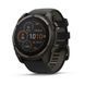 Смарт-годинник Garmin Fenix 8 &ndash; 51 мм, Solar Sapphire, титан з DLC-покриттям Carbon Gray та силіконовим ремінцем чорного/сірого кольору