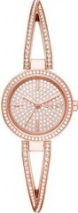 Часы наручные женские DKNY NY2853 кварцевые, с фианитами, цвет розового золота, США