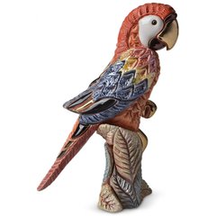 Фигурка/статуэтка De Rosa Rinconada Попугай Красный с розовым (10x14x7) Dr228r-f-37