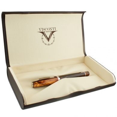 Ручка пір'яна Visconti 001FP Opera brown 14k FP