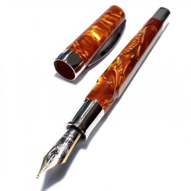 Ручка пір'яна Visconti 001FP Opera brown 14k FP