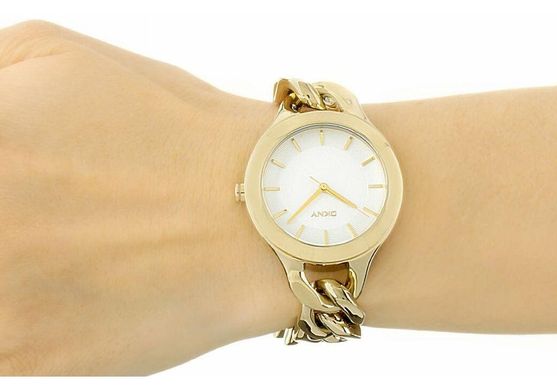 Часы наручные женские DKNY NY2217 кварцевые, браслет-цепочка, золотистые, США