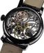 Часы наручные мужские Aerowatch 50931 NO01 механические, скелетон, черный кожаный ремешок 2