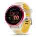 Смарт-часы Garmin Forerunner 570 (42 мм), малиновый алюминиевый безель с ремешком цвета слоновой кости/манго