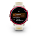 Смарт-часы Garmin Forerunner 570 (42 мм), малиновый алюминиевый безель с ремешком цвета слоновой кости/манго