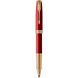 Ручка-роллер Parker SONNET 17 Intense Red GT RB 86 222 из латуни с красным лаком и позолотой 1