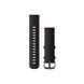 Ремешок Garmin для часов Vivoactive 4, Venu 2/3 (22 мм), черный кожаный с серой застежкой
