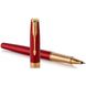 Ручка-роллер Parker SONNET 17 Intense Red GT RB 86 222 из латуни с красным лаком и позолотой 3