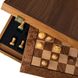 SW43B40J Manopoulos Walnut Burl Chessboard 40cm with wooden Staunton Chessmen in luxury wooden gift box 8
