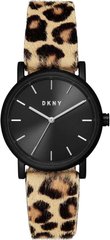 Часы наручные женские DKNY NY2846 кварцевые, леопардовый ремешок, США