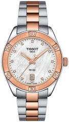 Годинники наручні жіночі з діамантами Tissot PR 100 SPORT CHIC T101.910.22.116.00