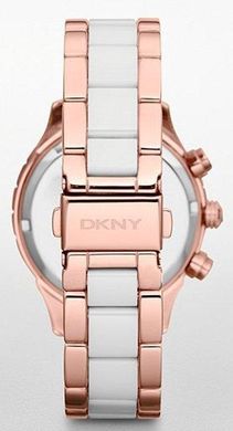 Часы-хронограф наручные женские DKNY NY8825 кварцевые, сталь/керамика, США